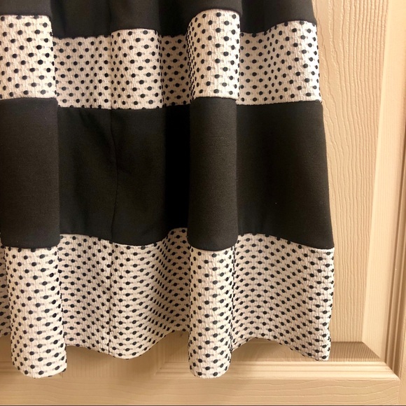 Elle 🖤 Black and White Office Dress NWOT - Picture 5 of 6
